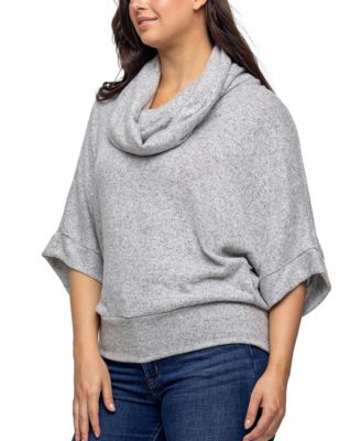 Women's Cowl Neck Dolman Sleeve Sweater Top