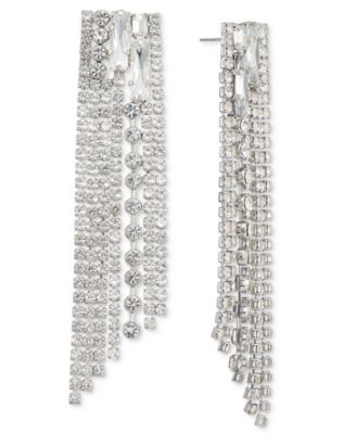 I.N.C. International Concepts - Mixed Cut Stone Multi-Row Statement Earrings