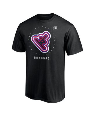 Men's Black Team USA Snowboard T-Shirt