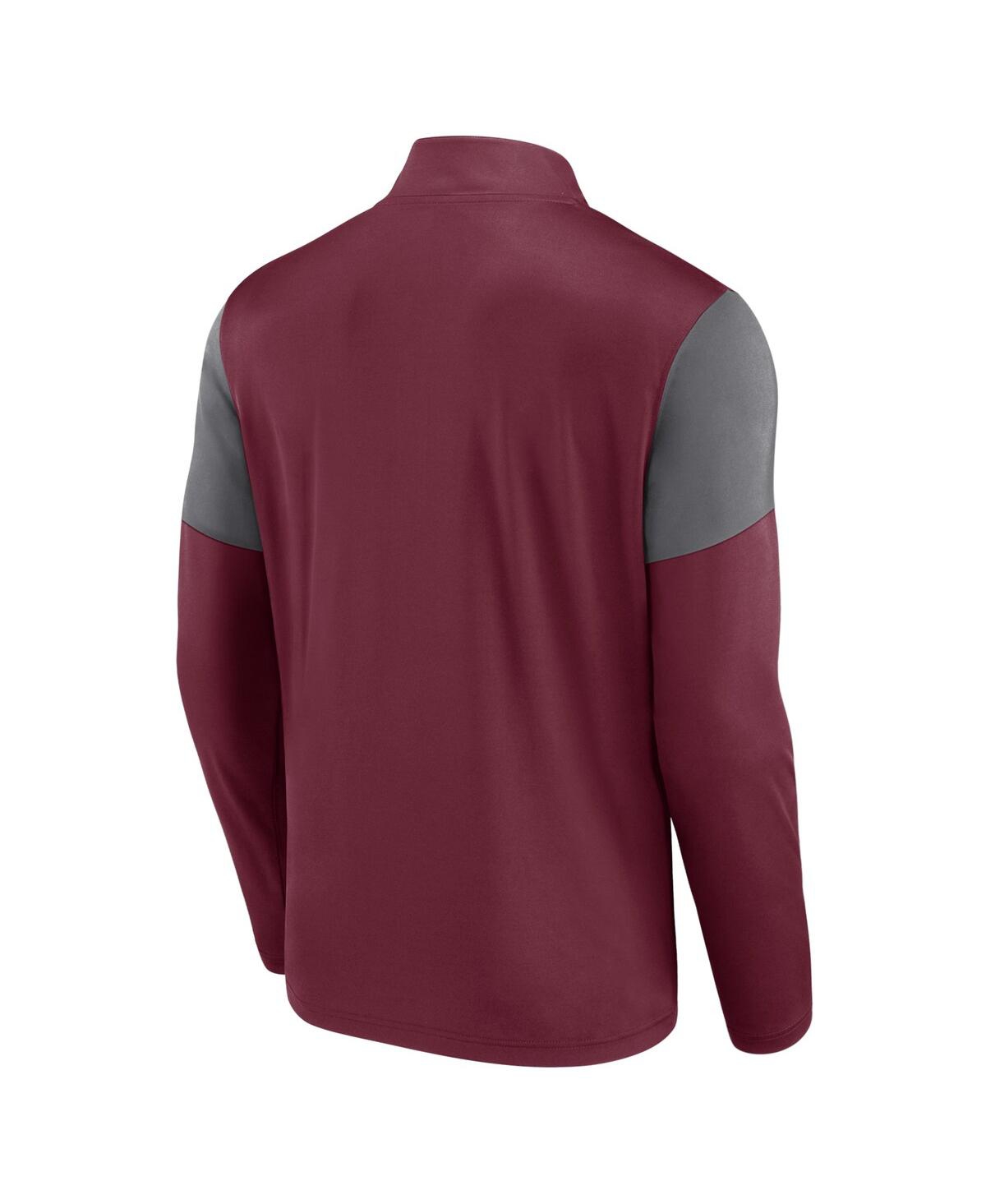 Fanatics Men's Red Atlanta United Fc Logo Quarter-zip Top In Red