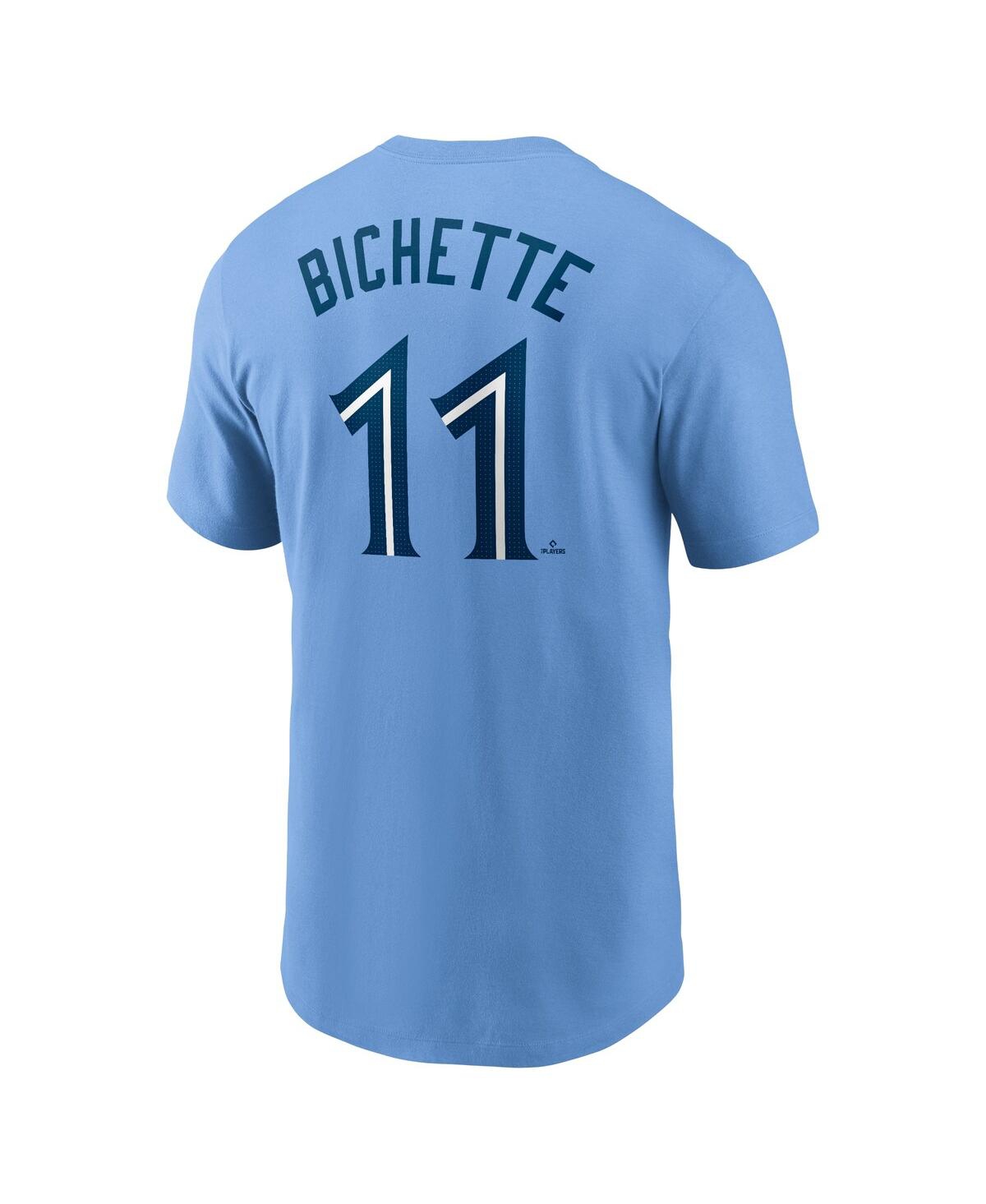 Nike Men's Bo BichetteToronto Blue Jays Fuse Name Number T-Shirt - Powder Blue