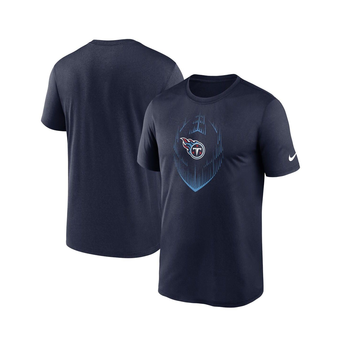 Мужская футболка Nike Navy Tennessee Titans Primetime Legend Icon Performance — фото 1