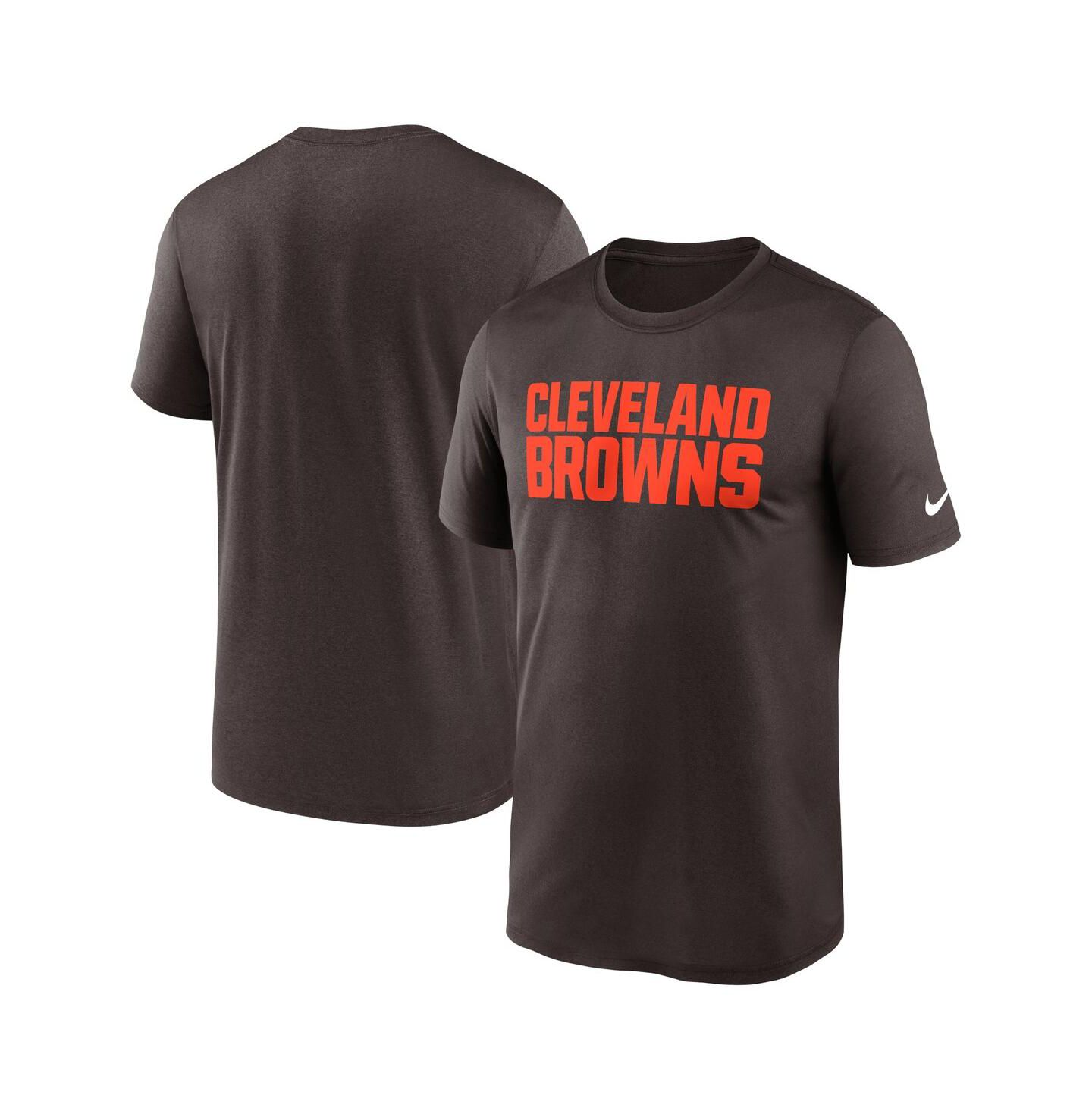 Мужская футболка Nike Brown Cleveland Browns Primetime Legend Wordmark Performance — фото 1