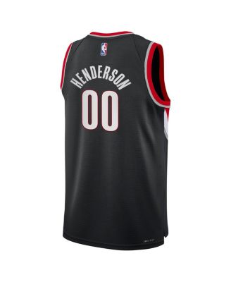 Big Boys and Girls Scoot Henderson Black Portland Trail Blazers Swingman Jersey - Icon Edition