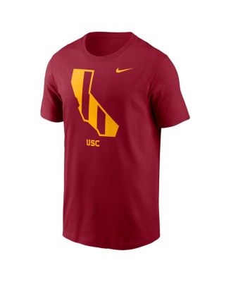 Men's Cardinal USC Trojans Campus State Shape T-Shirt