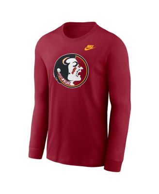 Men's Garnet Florida State Seminoles Legacy Primary Logo Long Sleeve T-Shirt