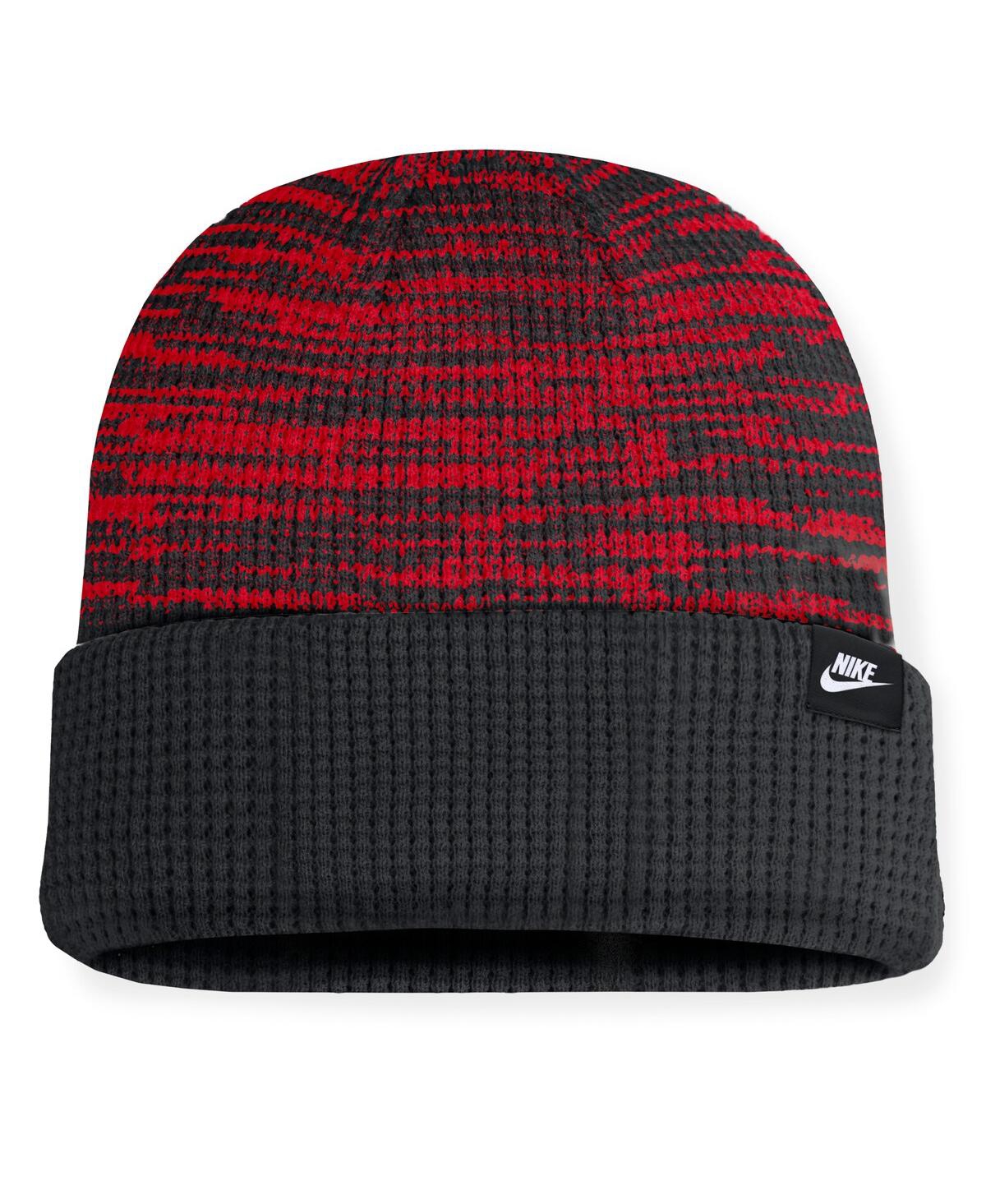 Nike Men's BlackOhio State Buckeyes Primetime Terra Cuffed Knit Hat - Scarlet, Black