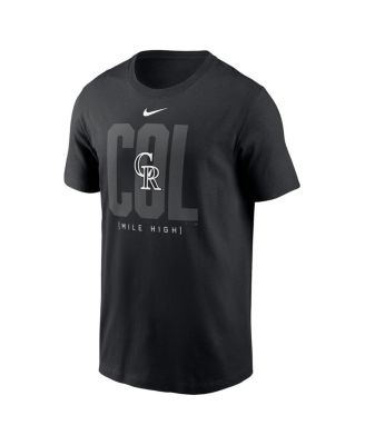 Men's Black Colorado Rockies Fashion Local T-Shirt