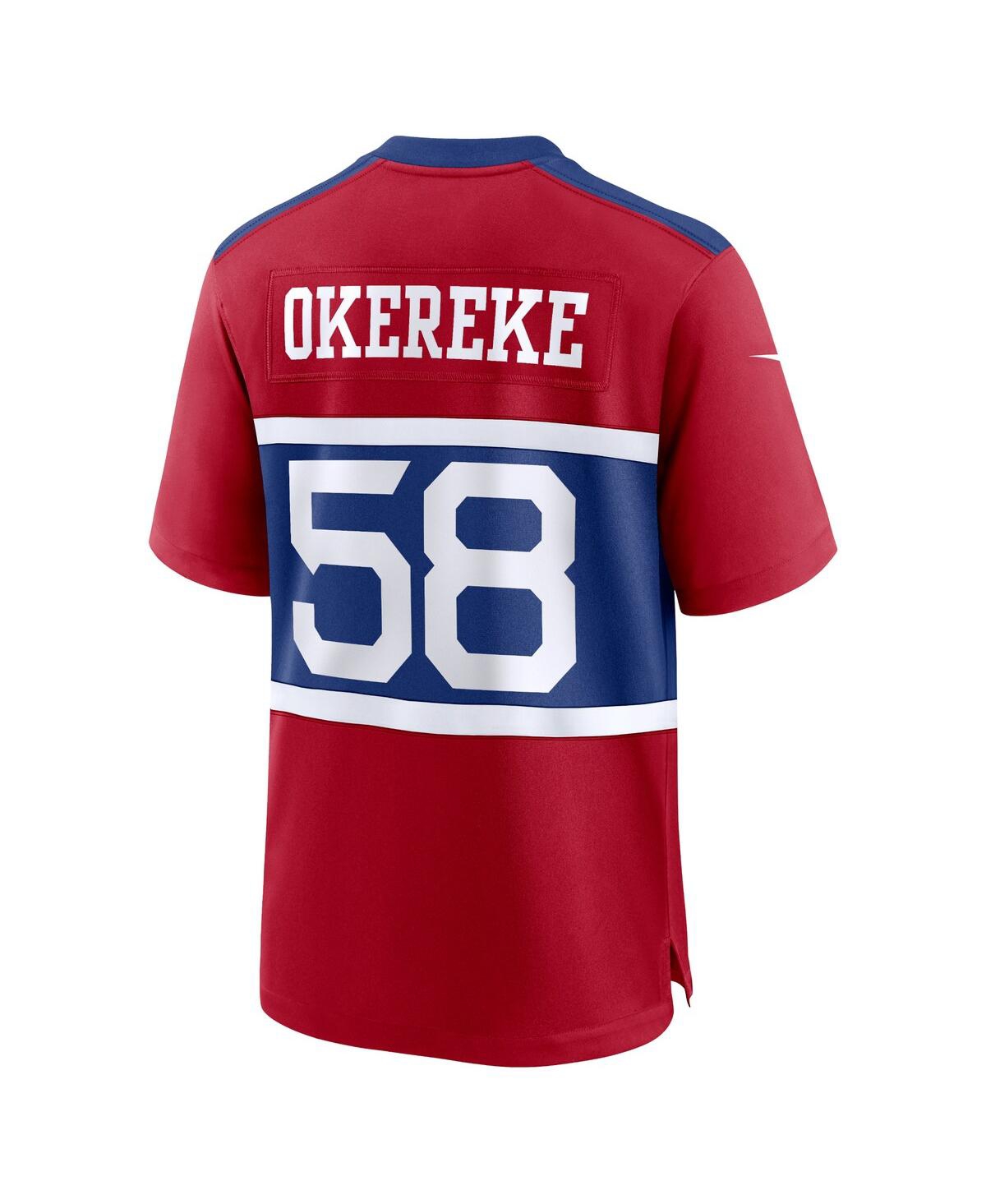 Nike Men's Bobby Okereke CenturyNew York Giants Alternate Player Game Jersey - Red