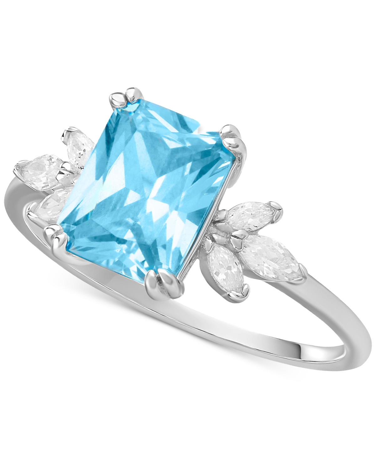 GIANI BERNINI CUBIC ZIRCONIA RING IN STERLING SILVER, CREATED FOR MACY'S 