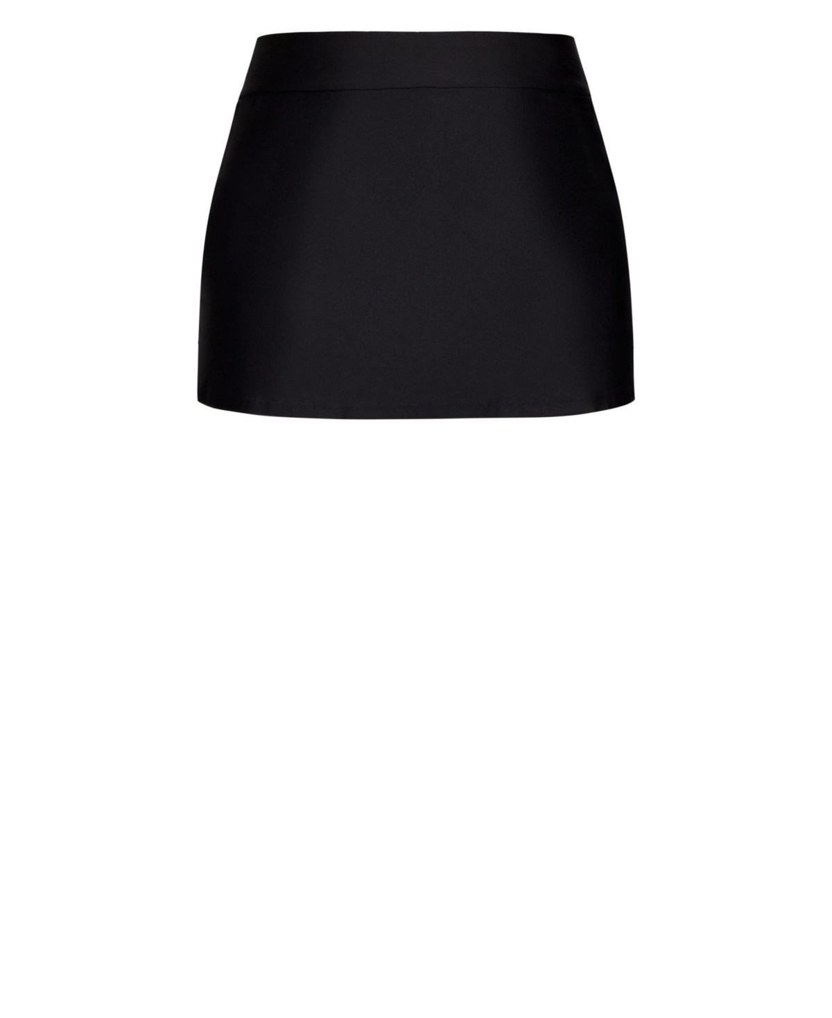 Avenue Plus Size Flare Knit Swim Skirt