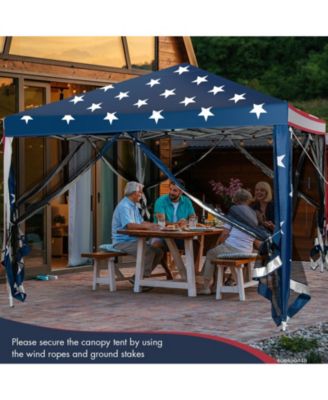 10 x 10 Feet Pop-up Canopy Tent Gazebo Canopy for Outdoor