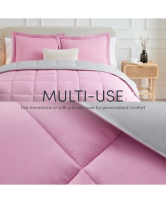 Premium Quilted All Season Goose Down Alternative Comforter with Corner Tabs - Twin 68"X88"