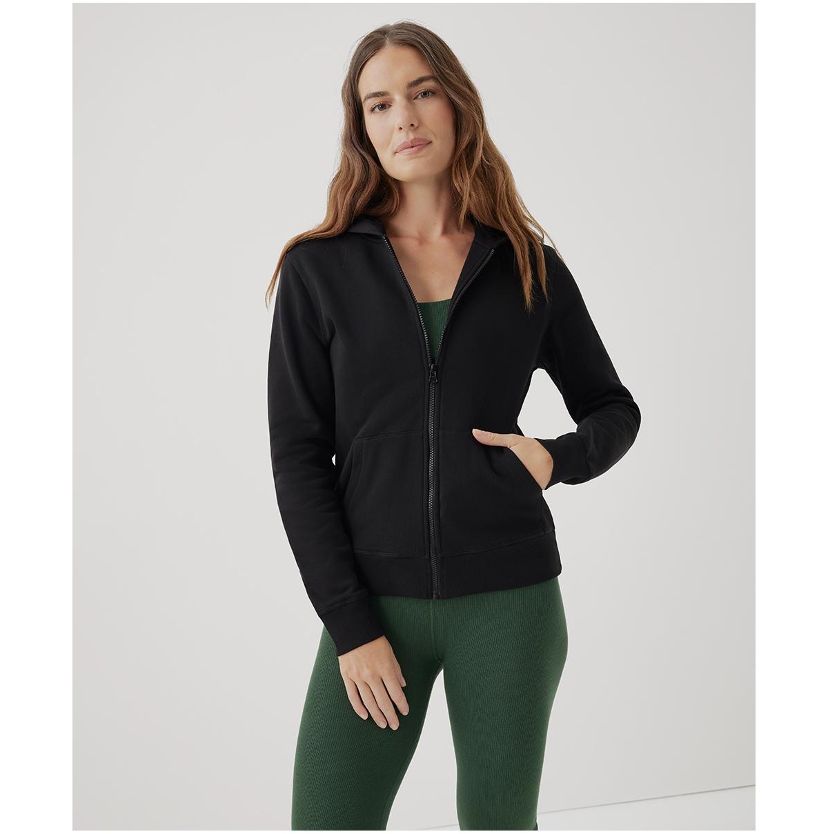 Женские худи Pact Women's Organic Cotton Cloud Brushed Fleece Zip — фото 1