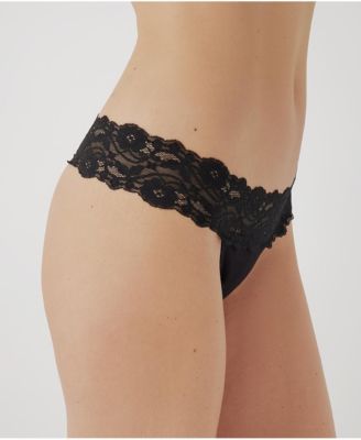 Women's Lace Waist Thong 3-Pack