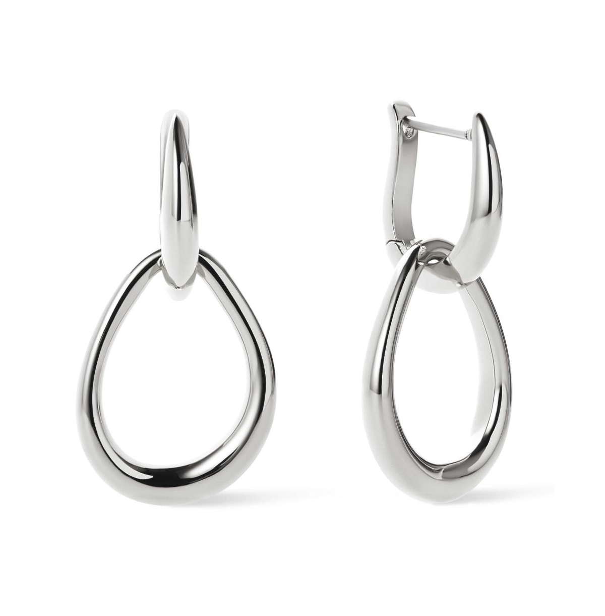 Silver Drop Earrings - Sage Silver - Silver, silver