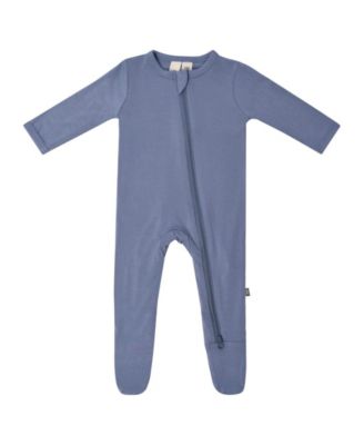 Baby Boys Zippered Footie in Cloud, 0-3 Months