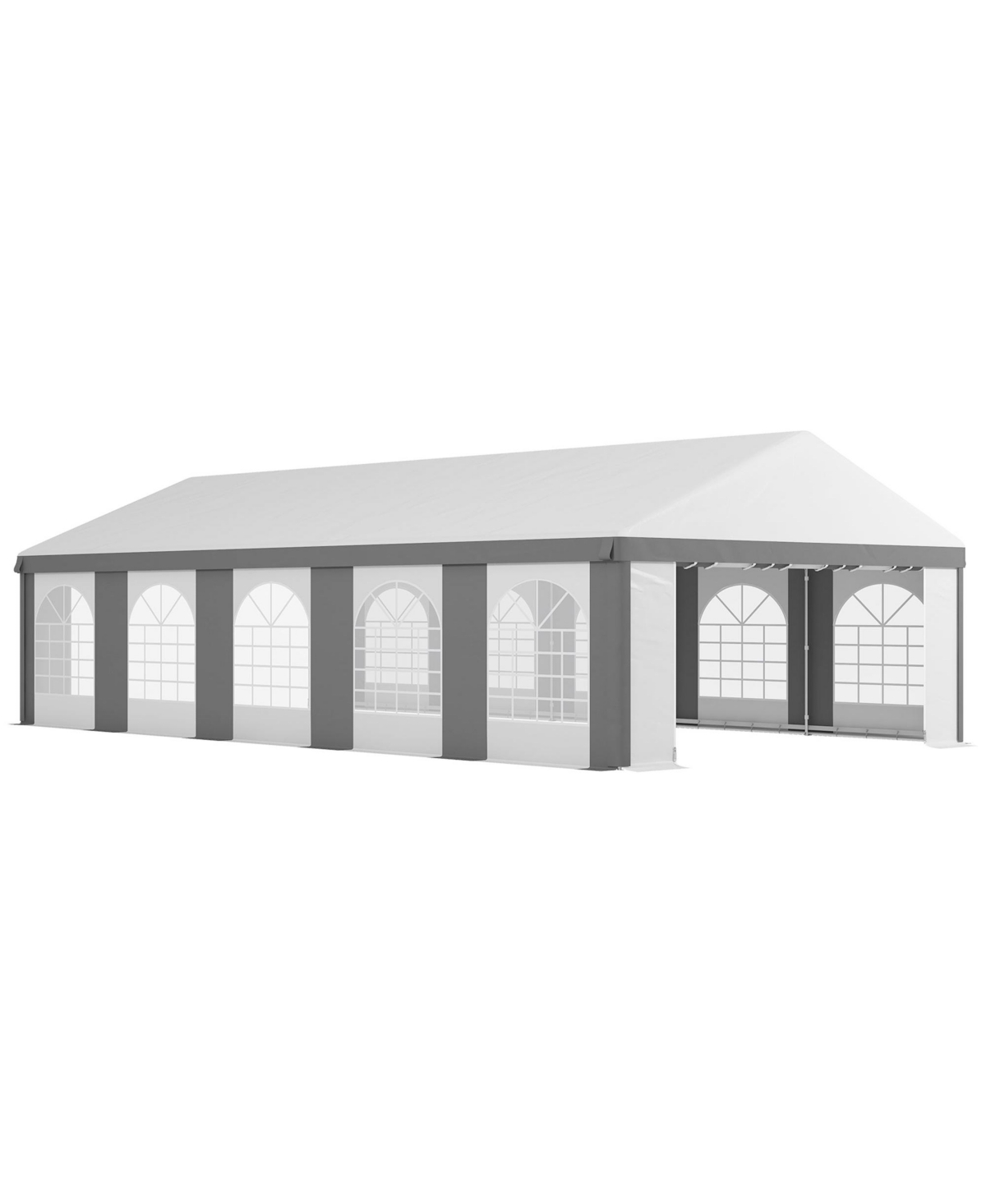 20' x 33' Heavy-duty Large Wedding Tent with Sidewalls - White