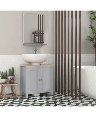 Pedestal Sink Cabinet, Bathroom Vanity Cabinet with U-Shape