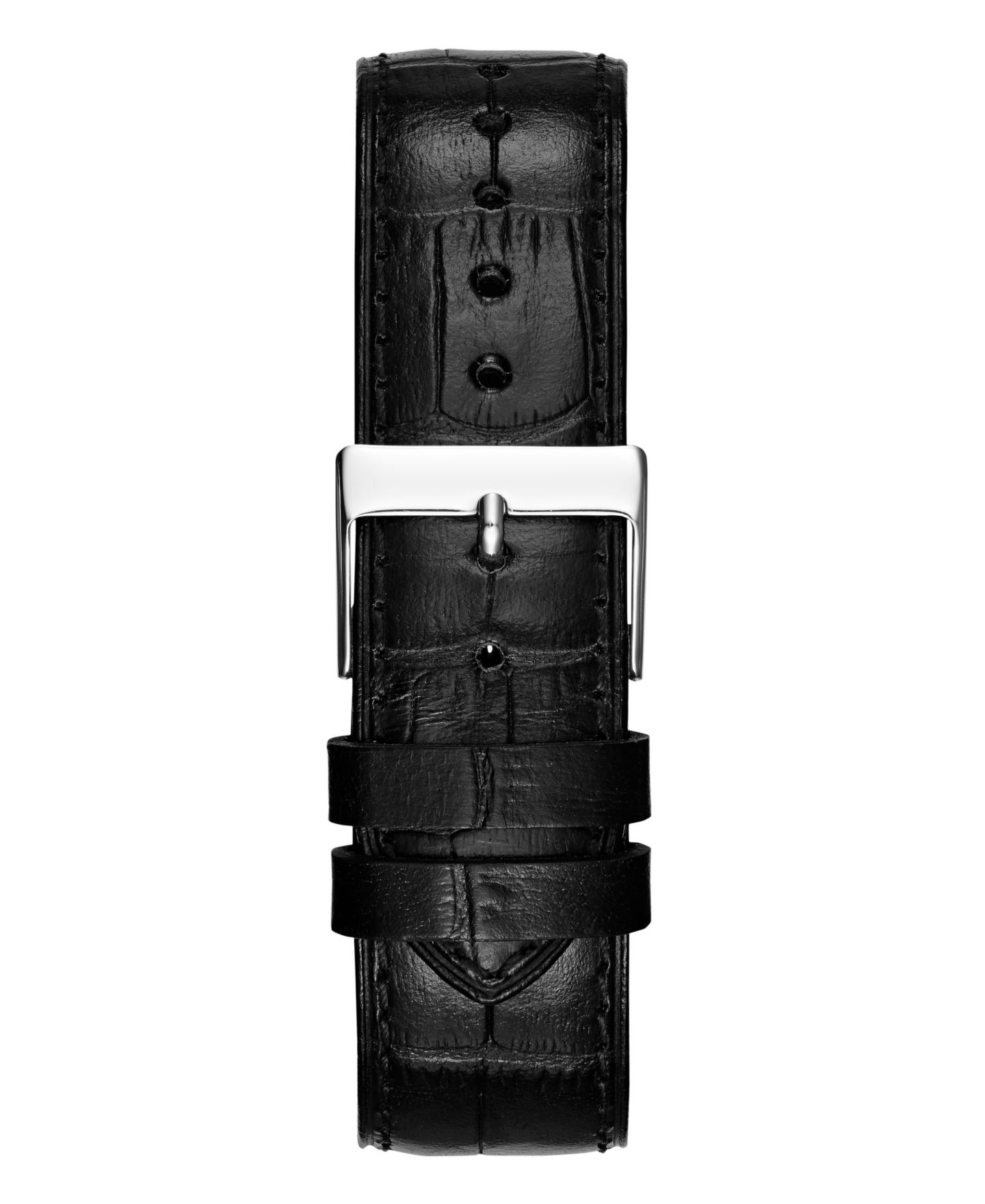 Мужские часы GUESS Analog Black Leather Watch, 44mm — фото 3