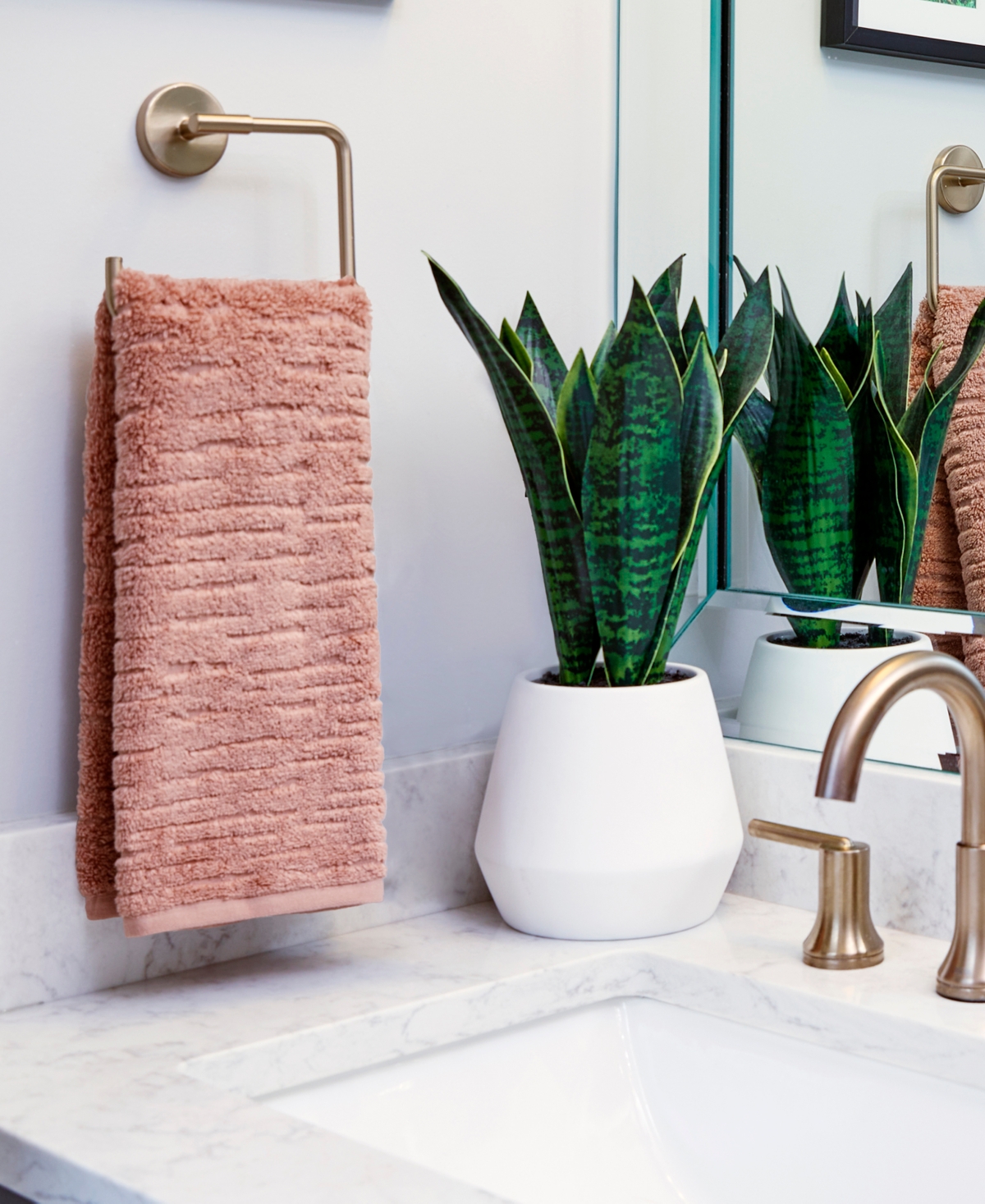 Skl Home Cloudsoft 100% Long Staple Cotton 6-piece Bath Towel Set In Clay