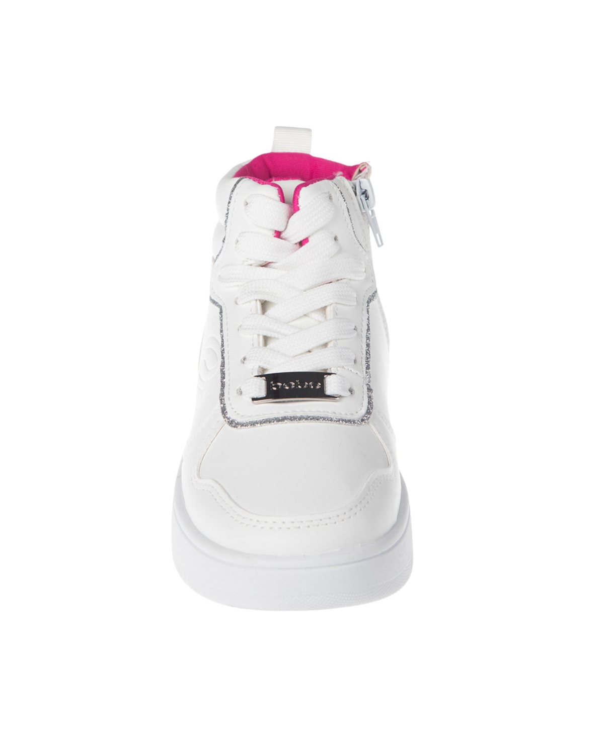 Bebe Little And Big Girls High Top Sneaker In White