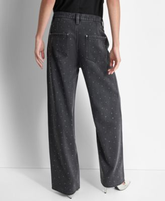 NY発モダンブランド【DKNY】Cold Gear High Waist 7/8 Tight Donna Karan New York Women's Belted One-Shoulder Jumpsuit