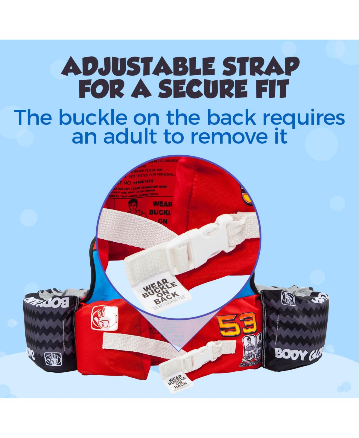 Body Glove Paddle Pals Motion Life Jacket - Uscg Approved Kids Vest -Car