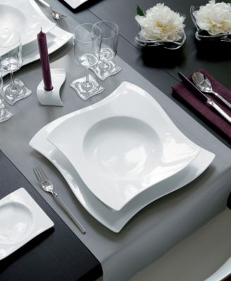 New Wave Rim Soup Bowls, Set of 4