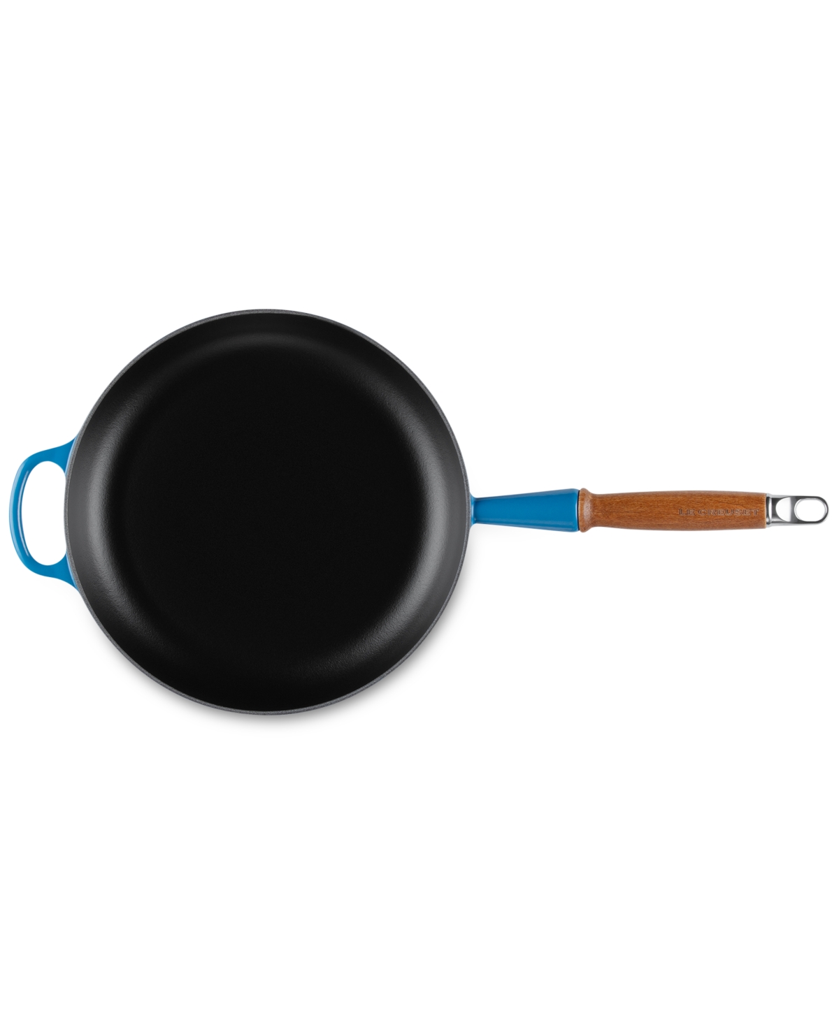 Le Creuset Enameled Cast Iron Alpine Wood Handle 2.25-qt. Fry Pan In Marseille