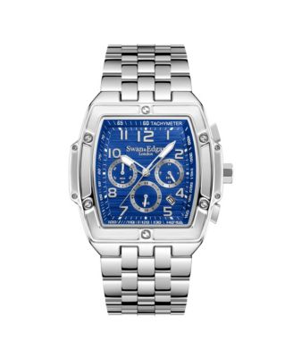 SE0065M Swan & Edgar Hand Assembled Ambassador Mechanical Quartz Hybrid Steel