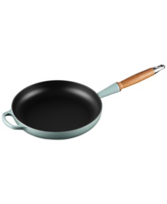 Enameled Cast Iron Alpine Wood Handle 2.25-Qt. Fry Pan