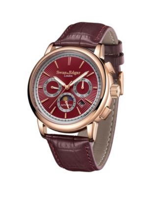 SE00301 Swan & Edgar Hand Assembled Opulent Automatic Red