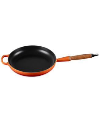 Enameled Cast Iron Alpine Wood Handle 2.25-Qt. Fry Pan