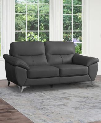 70" Top Grain Leather Loveseat