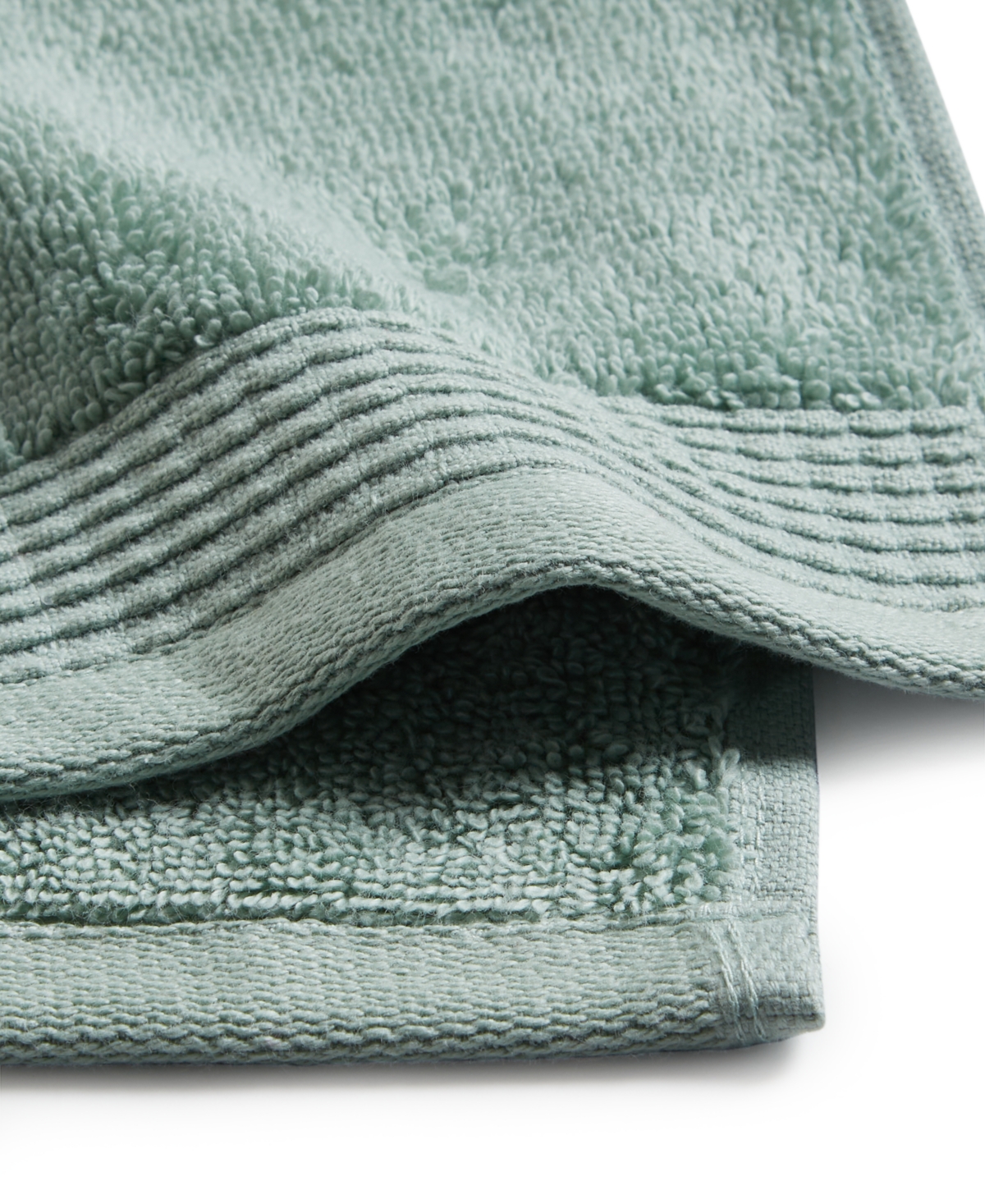 Charter Club Signature Washcloth, 13" X 13", Exclusively At Macy's In Moss