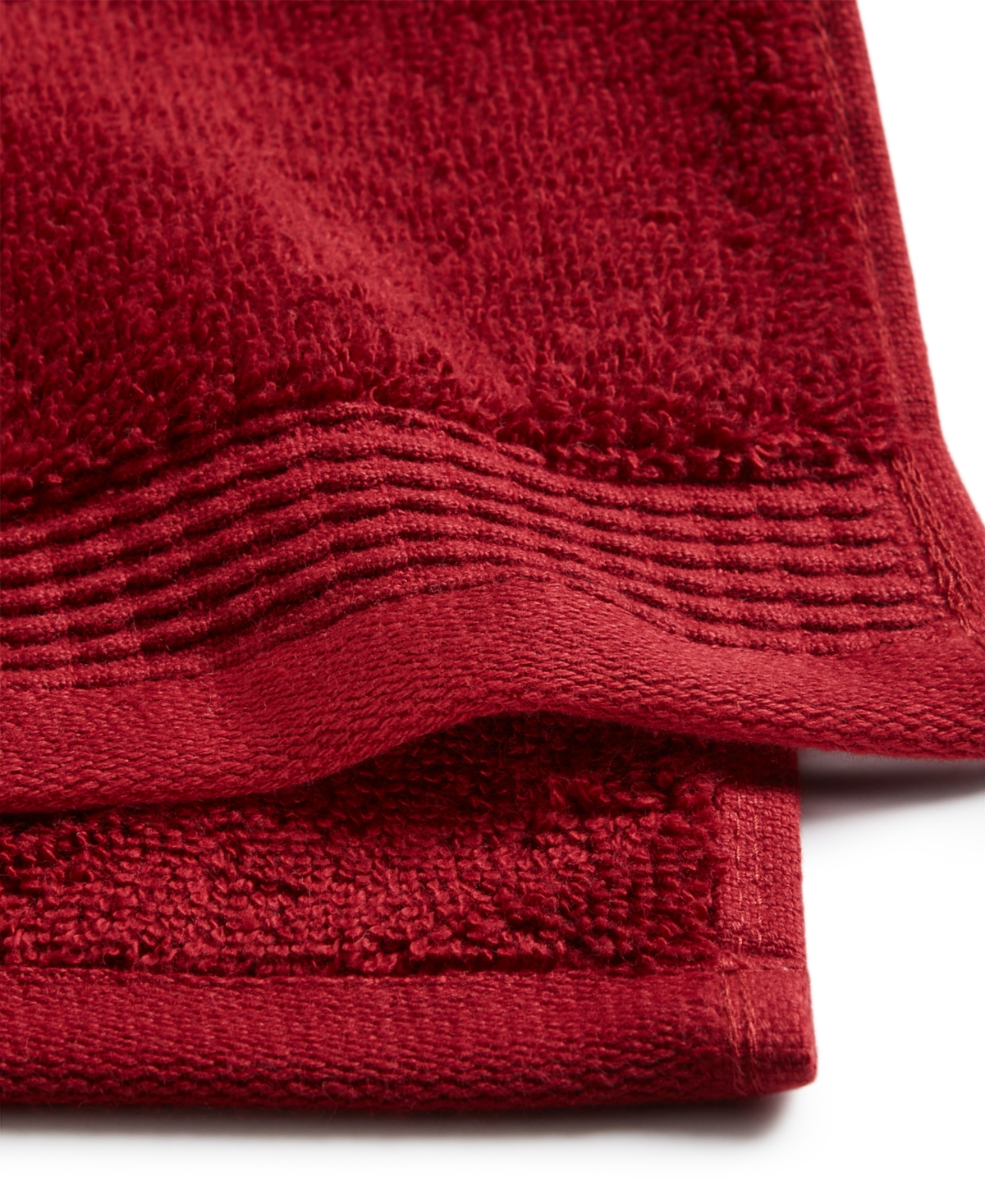 Charter Club Signature Washcloth, 13" X 13", Exclusively At Macy's In Pomegranate