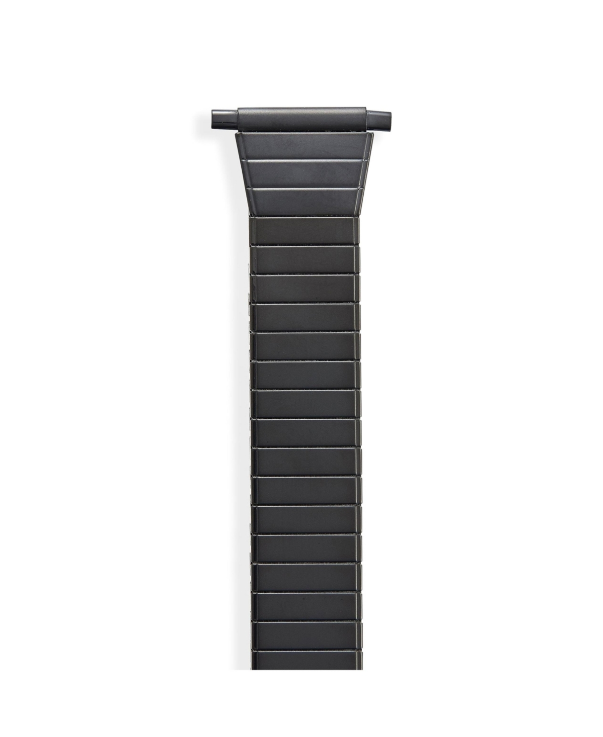 Speidel Men's Twist-o-Flex Tapered 18-24MM Adjustable End Bands Regular, Straight End - Black