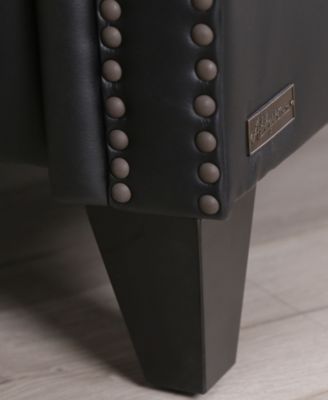 33" Pushback Polyurethane Leather Recliner