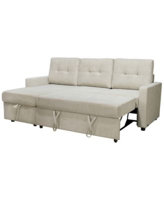 83" Fabric Storage Sofa Bed
