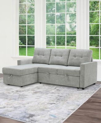 83" Fabric Storage Sofa Bed