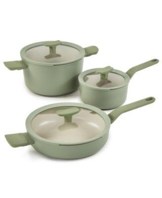 Balance Nonstick Ceramic Saucepan 7", 2.1qt. With Glass Lid, Recycled Aluminum