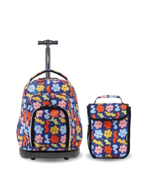 Рюкзак J World Boys Lollipop 16" Rolling with Insulated Lunch Bag, цвет: Облачный