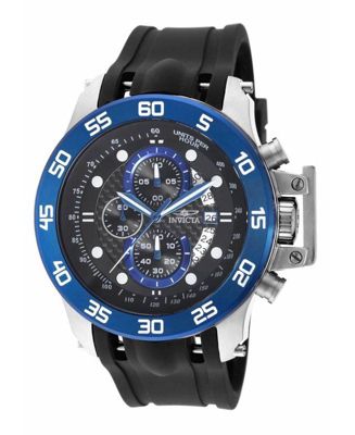 Men's I-Force Quartz Multifunction Black Dial Polyurethane Watch