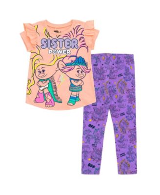 Dreamworks Toddler Girls Trolls Poppy Viva Tunic T Shirt and Leggings Outfit Set Macy s