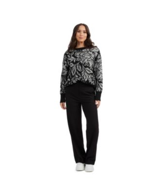 Women's Long Sleeve Jacquard Top