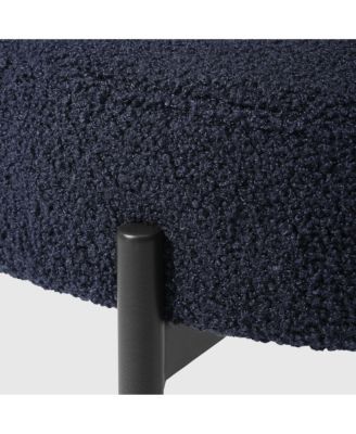 Mid-Century Modern Upholstered Sherpa Round Dining Chairs (Set of 6)