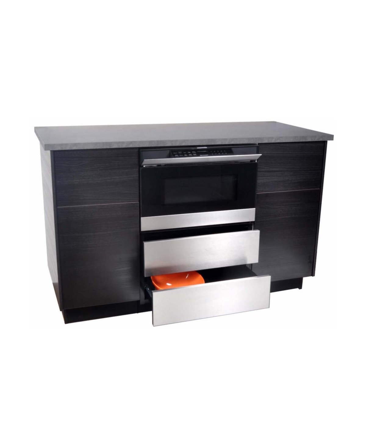 Sharp 24 in. Under the Counter Microwave Drawer Oven Pedestal