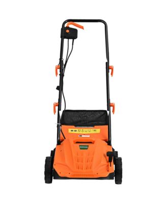 IronMax 12-Amp Corded Electric Lawn Scarifier and Dethatcher with 13" Width and 40L Collection Bag