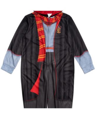 Big Boys Gryffindor Fleece Zip Up Costume Coverall